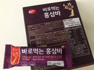 씨알푸드 건강기능식품 6년근 홍삼 함유, 바로먹는 홍삼바 30g 12개입 — 5점을 준 리뷰어가 2022년 3월 올린 사용 사진