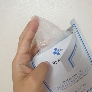 닥터마시멜로 닥터마스멜로 마블러스 아쿠아 클리닉 마스크 — 5점을 준 리뷰어가 2021년 7월 올린 사용 사진