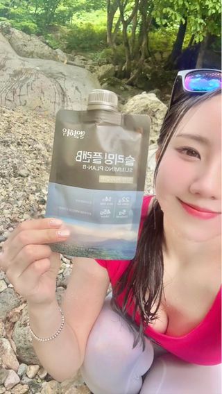 일일하우 슬리밍 플랜B 고소한 귀리맛, 진한 카카오맛 (체중조절식) — 5점을 준 리뷰어가 2023년 6월 올린 사용 사진