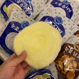 딜라이트 프로젝트  달콤한 눈꽃 간식세트( 눈꽃 솜사탕 / 레몬라임 솜사탕 / 달고나 총 7EA+스마트톡 증정) — 5점을 준 리뷰어가 2022년 5월 올린 사용 사진
