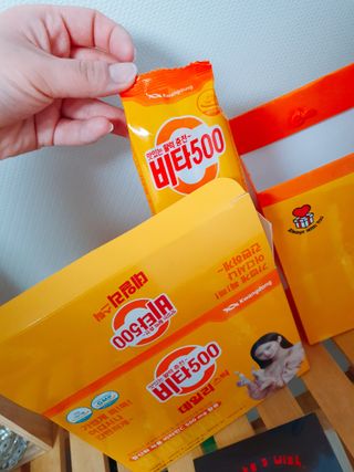 광동제약 [광동] 비타500데일리스틱 70포X2개 + 뚱랑이엽서 + 쇼핑백 증정 — 5점을 준 리뷰어가 2022년 1월 올린 사용 사진