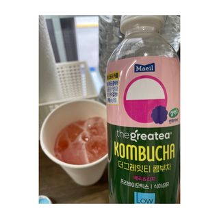 더그레잇티 콤부차 [매일유업] 더그레잇티 44kcal 콤부차 300ml *12개입 (오리지널 6개+베리리치 6개) — 5점을 준 리뷰어가 2023년 7월 올린 사용 사진