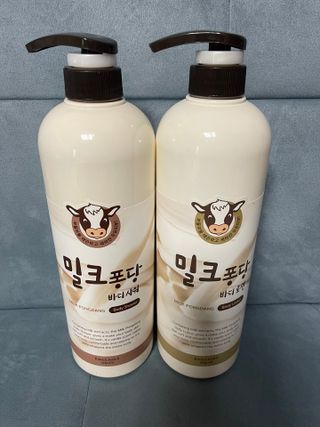 [과일나라] 대용량 밀크퐁당 바디로션+바디워시 2종 — 5점을 준 리뷰어가 2021년 10월 올린 사용 사진