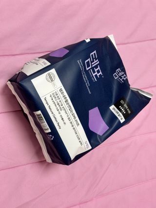 N[템포 ] 패드 내추럴 순면 입는 오버나이트 5P * 2개 — 5점을 준 리뷰어가 2024년 4월 올린 사용 사진
