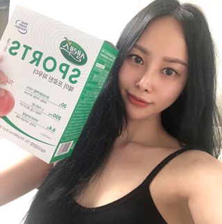 셀렉스스포츠 [복숭아맛] 셀렉스 스포츠 웨이 프로틴 파우더 스틱형 — 5점을 준 리뷰어가 2021년 5월 올린 사용 사진