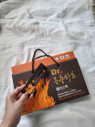 젤리드림 [젤리스틱 3종] 홍삼흑마늘, 동충하초, 석류콜라겐 — 5점을 준 리뷰어가 2022년 9월 올린 사용 사진