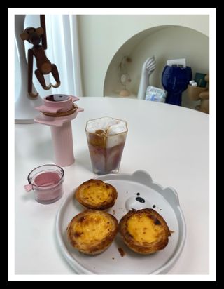 디앙뜨 포르투갈 에그타르트 오리지널 맛+패션후르츠 맛 중 택1 — 4점을 준 리뷰어가 2021년 7월 올린 사용 사진