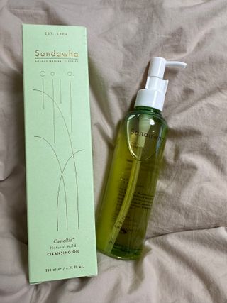스킨큐어 산다화 순한 클렌징 동백 오일 200ml — 5점을 준 리뷰어가 2023년 5월 올린 사용 사진
