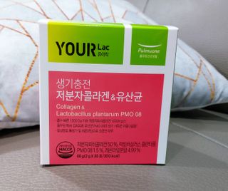 [풀무원건강생활] 생기충전 저분자콜라겐유산균 30포 — 5점을 준 리뷰어가 2021년 1월 올린 사용 사진