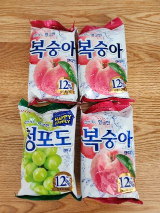 청포도캔디 복숭아캔디 — 5점을 준 리뷰어가 2022년 11월 올린 사용 사진