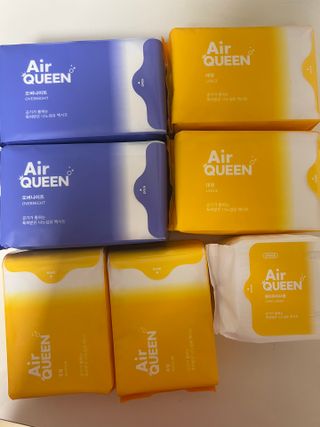 에어퀸 뉴브레스 유기농 생리대 4종 (팬티라이너 20P + 중형 10P + 대형 10P + 오버나이트 8P)_체험단 — 5점을 준 리뷰어가 2024년 8월 올린 사용 사진