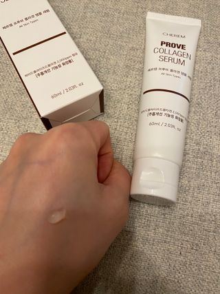 체르엠  프루브 콜라겐 앰플세럼 60ml 1병 — 3.5점을 준 리뷰어가 2022년 2월 올린 사용 사진