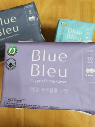 블루블루 유기농 순면 커버 생리대 — 4점을 준 리뷰어가 2021년 1월 올린 사용 사진
