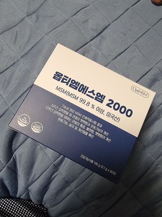 바른비타민 옵티엠에스엠2000 1박스 60포 관절 연골 복합건강기능식품 — 4.5점을 준 리뷰어가 2021년 6월 올린 사용 사진