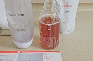 클린24시간 1BOX(5포) + 전용보틀(500ml) — 5점을 준 리뷰어가 2023년 8월 올린 사용 사진