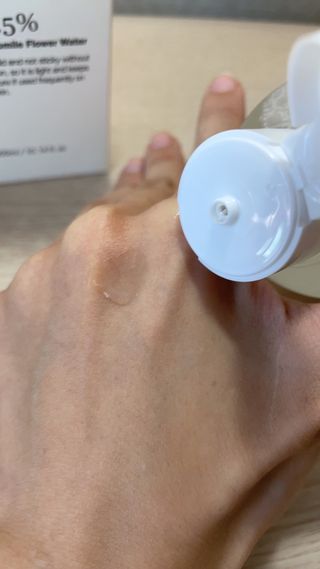 나나스킨 캐모마일아쿠아수딩토너 — 4점을 준 리뷰어가 2021년 8월 올린 사용 사진