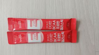 [인디닥터] 타이탄 BCAA 프로틴 젤리스틱 — 5점을 준 리뷰어가 2022년 5월 올린 사용 사진