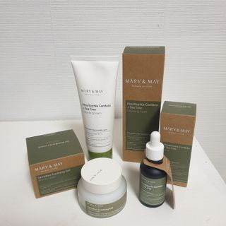 마리엔메이 센서티브 수딩 젤 크림 + 어성초 티트리 추출물 세럼 + 어성초 티트리 모공 클렌징 폼 — 5점을 준 리뷰어가 2021년 8월 올린 사용 사진