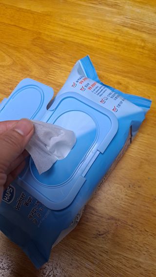 햅스 세균없는 주방 대형 2팩, HAPS sanitizer wipe — 5점을 준 리뷰어가 2022년 2월 올린 사용 사진