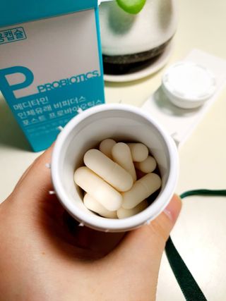 메디타민 인체유래 비피더스 포스트 프로바이오틱스 — 5점을 준 리뷰어가 2021년 3월 올린 사용 사진