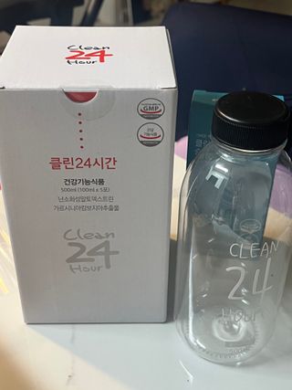 클린24시간 1BOX(5포) + 전용보틀(500ml) — 5점을 준 리뷰어가 2023년 7월 올린 사용 사진