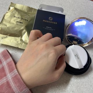 웰피아생활건강 웰피아마스커버_올인원커버쿠션(21호, 23호) — 4.5점을 준 리뷰어가 2023년 2월 올린 사용 사진