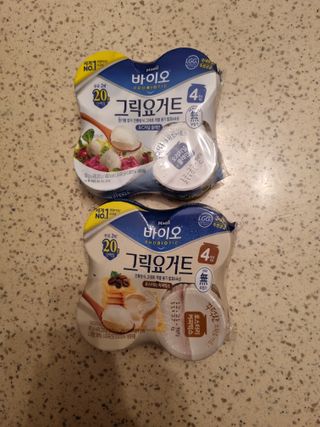 매일바이오 그릭요거트 오리지널 플레인 4개, 로스터리 커피믹스 4개 — 5점을 준 리뷰어가 2021년 12월 올린 사용 사진