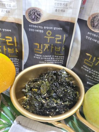 광천우리맛김 우리집밥도둑 맛있는광천김 우리김자반 50g 5봉 — 5점을 준 리뷰어가 2021년 10월 올린 사용 사진