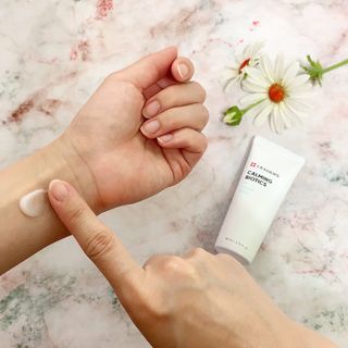 리더스코스메틱 리더스 카밍 바이오틱스 크림 마스크 — 5점을 준 리뷰어가 2021년 8월 올린 사용 사진