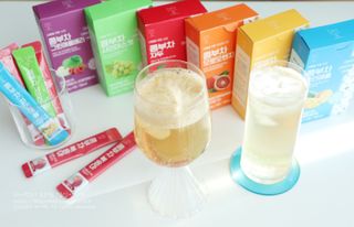 참앤들황토농원 7가지 맛! 탄산 톡톡! 스파클링! 데이앤 콤부차 7종 10포 1박스씩 ★총 7박스★ — 5점을 준 리뷰어가 2023년 1월 올린 사용 사진