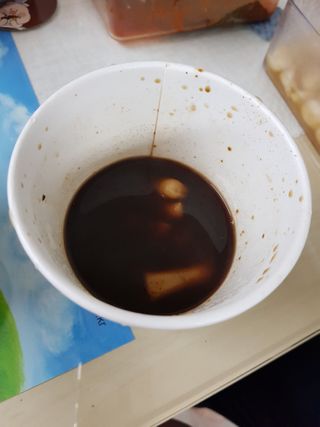 유비쿡 컵떡볶이 매운컵떡볶이2개/ 짜장컵떡볶이 2개  총 4개세트 — 5점을 준 리뷰어가 2021년 3월 올린 사용 사진