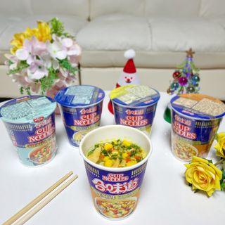 NISSIN 닛신 컵누들  4종 - 씨푸드오리지날, 씨푸드 스파이시, 씨푸드 커리, 씨푸드 XO소스 — 5점을 준 리뷰어가 2021년 12월 올린 사용 사진