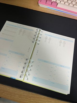 리훈 숨은라인찾기 운동일지 다이어트 일기 식단 다이어리 습관 계획표 — 5점을 준 리뷰어가 2023년 6월 올린 사용 사진