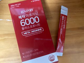 메타아르기닌 GC녹십자웰빙 메타 아르기닌 6000 플러스 오르니틴 — 5점을 준 리뷰어가 2022년 6월 올린 사용 사진