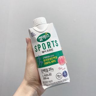 셀렉스스포츠 셀렉스 스포츠 웨이 프로틴 복숭아_ 330ml x 12팩 — 5점을 준 리뷰어가 2021년 7월 올린 사용 사진