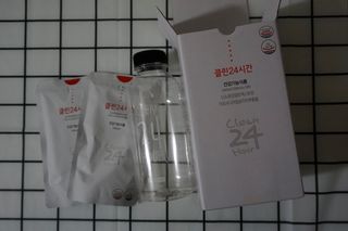 클린24시간 1BOX(5포) + 전용보틀(500ml) — 4.5점을 준 리뷰어가 2023년 2월 올린 사용 사진