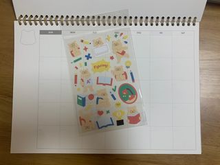 리훈 곰부 체크리스트+ 곰부 리무버블스티커 1장 — 5점을 준 리뷰어가 2021년 5월 올린 사용 사진
