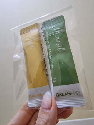 달람하리 DALAMHARI [미.친.탄.산.] 과즙 듬뿍 청량한 탄산 습관 15kcal 슈퍼콤부차 (오미자 / 유자 / 매실 택1) — 5점을 준 리뷰어가 2022년 8월 올린 사용 사진
