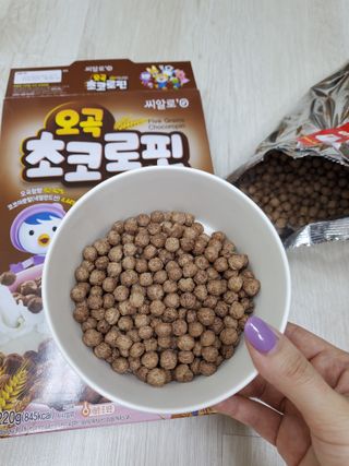 씨알푸드 뽀로로 시리얼 3종 — 5점을 준 리뷰어가 2022년 2월 올린 사용 사진