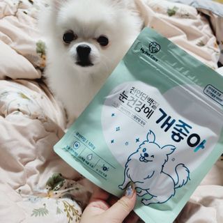 My Pet Care 천연단백질 눈건강에 개좋아 — 5점을 준 리뷰어가 2020년 12월 올린 사용 사진