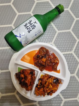 자연풍미 문어직화볶음 3종 (불고기, 불곱창, 치즈불닭) — 4점을 준 리뷰어가 2022년 6월 올린 사용 사진