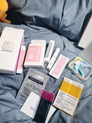 피비에스코리아 [오마이셀프] 셀프 속눈썹펌 키트 뷰러펌 파마 세트 — 4점을 준 리뷰어가 2022년 1월 올린 사용 사진