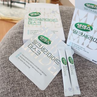 셀렉스스포츠 셀렉스 밀크세라마이드 저분자피쉬콜라겐 28포 X 1박스 — 5점을 준 리뷰어가 2021년 5월 올린 사용 사진