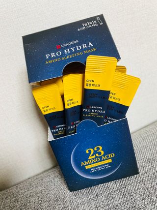 리더스코스메틱 리더스 프로 하이드라 아미노 슬리핑 마스크 — 5점을 준 리뷰어가 2021년 1월 올린 사용 사진