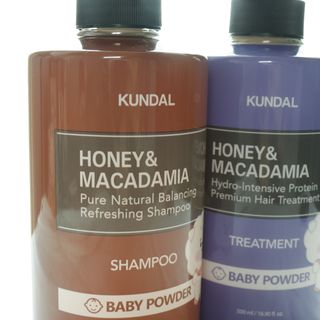 쿤달 [KUNDAL 공식] 프리미엄 헤어 케어 스페셜 세트 샴푸 500ml &amp; 트리트먼트 500ml — 5점을 준 리뷰어가 2021년 3월 올린 사용 사진