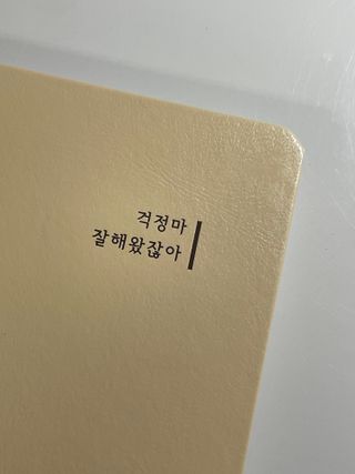 응원과 위로가 필요한 당신에게  리훈 하고싶은말 스터디 플래너 — 4.5점을 준 리뷰어가 2022년 3월 올린 사용 사진
