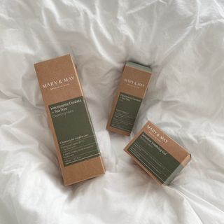 마리엔메이 센서티브 수딩 젤 크림 + 어성초 티트리 추출물 세럼 + 어성초 티트리 모공 클렌징 폼 — 4점을 준 리뷰어가 2021년 10월 올린 사용 사진