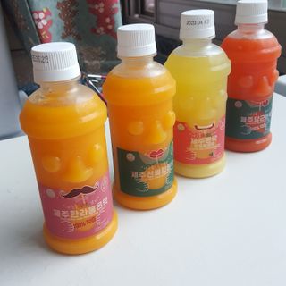 탐라원 제주의 맛, 몬딱주스 4종세트 - 한라봉몬딱주스, 천혜향몬딱주스, 청귤에이드, 당근몬딱주스 — 5점을 준 리뷰어가 2021년 8월 올린 사용 사진
