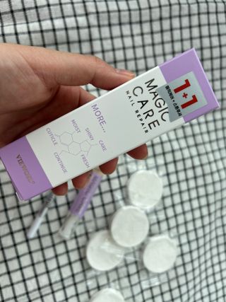 1+2 뷰젤 매직케어 손톱영양제+스톤푸셔+코인타올 셀프 네일케어 — 5점을 준 리뷰어가 2023년 4월 올린 사용 사진
