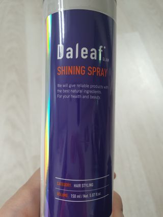 달리프 글램 샤이닝 스프레이 150ml — 5점을 준 리뷰어가 2020년 12월 올린 사용 사진